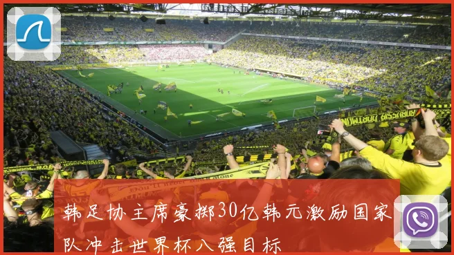 韩足协主席豪掷30亿韩元激励国家队冲击世界杯八强目标